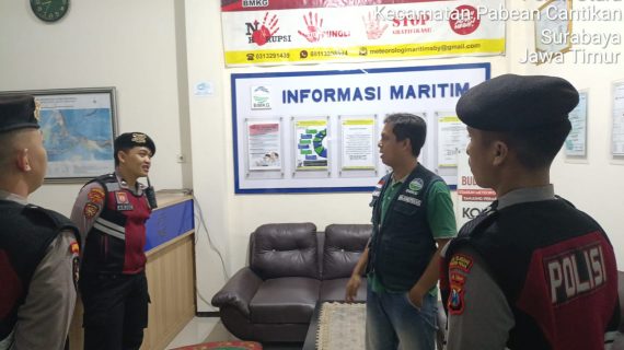 Waspadai Potensi Banjir Rob, Polres Pelabuhan Tanjungperak dan BMKG Kolaborasi Pantau Pesisir Surabaya