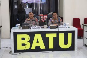 Siap Hadapi Operasi, Polres Batu Ikuti Latpra Ops Patuh Semeru 2025 via Virtual