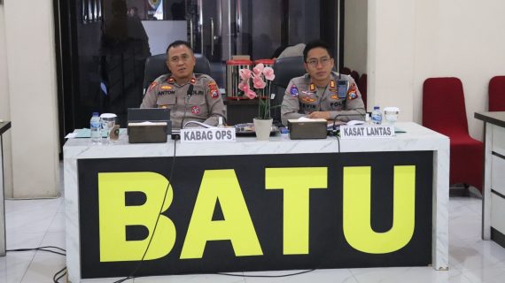 Siap Hadapi Operasi, Polres Batu Ikuti Latpra Ops Patuh Semeru 2025 via Virtual