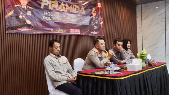 Perkuat Sinergitas Melalui Piramida Kapolres Probolinggo Ajak Awak Media Jaga Kamtibmas