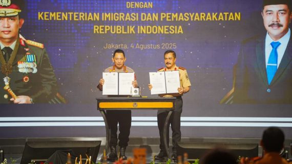 Teken Nota Kesepahaman dengan Kementerian Imipas, Kapolri Harap Sinergisitas Makin Optimal
