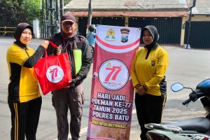 Peduli Sesama, Polwan Polres Batu Gelar Baksos HUT Polwan ke-77
