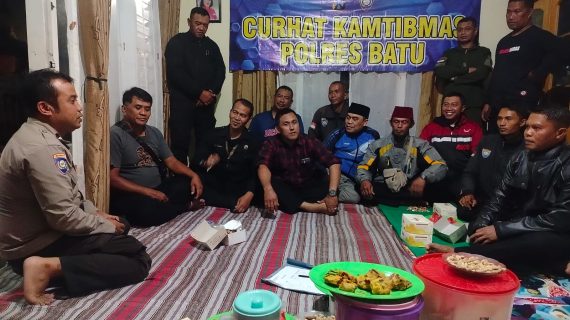 Curhat Kamtibmas, Upaya Sat Binmas Polres Batu Ciptakan Lingkungan Aman dan Tertib