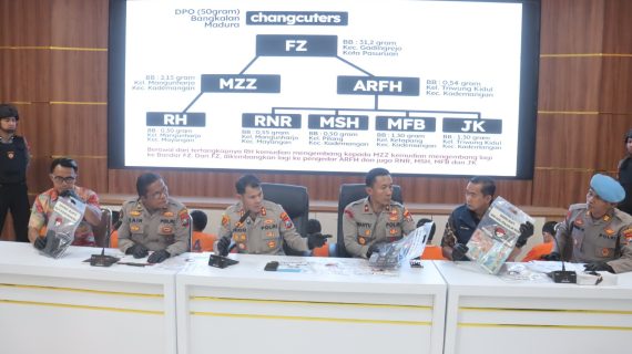 Polres Probolinggo Kota Amankan 10 Tersangka Jaringan Narkoba Dalam Operasi Tumpas Semeru 2025