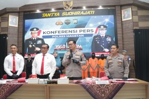 Polres Magetan Berhasil Amankan Komplotan Perampok Spesialis Minimarket