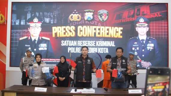 Polres Kediri Kota Amankan Lima Tersangka Pengeroyokan
