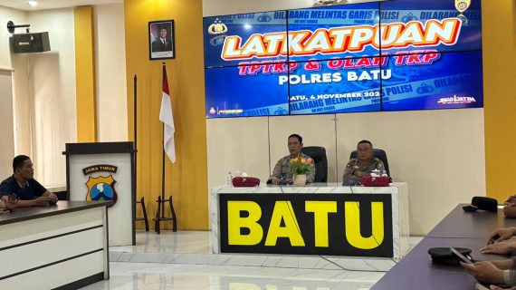 Polres Batu Gelar Pelatihan Peningkatan Kemampuan Penanganan TPTKP dan Olah TKP Guna Tingkatkan Profesionalisme Personel