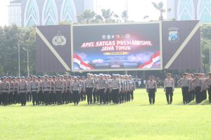 Kapolda Jatim Pimpin Apel Satgas Premanisme
