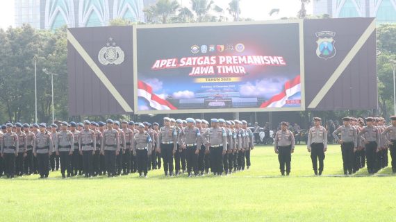 Kapolda Jatim Pimpin Apel Satgas Premanisme