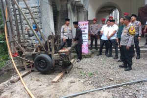 Peringati Hari Jadi Reserse ke – 78 Polres Kediri Bantu Sumur Bor