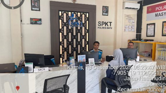 Pelayanan Prima SPKT Polres Batu, Berkas Kehilangan Selesaikan dalam 5 Menit