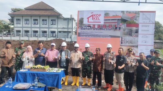 Kolaborasi Tiga Pilar dan Pemkot Batu Dukung Pembangunan Gerai KKMP di Dadaprejo, Kabag SDM Polres Batu Hadir Wakili Kapolres