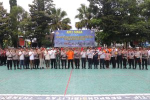 Polres Batu Gelar Apel Siaga, Fokus Tiga Pilar Pengamanan Natal dan Tahun Baru