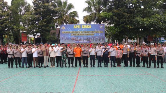 Polres Batu Gelar Apel Siaga, Fokus Tiga Pilar Pengamanan Natal dan Tahun Baru