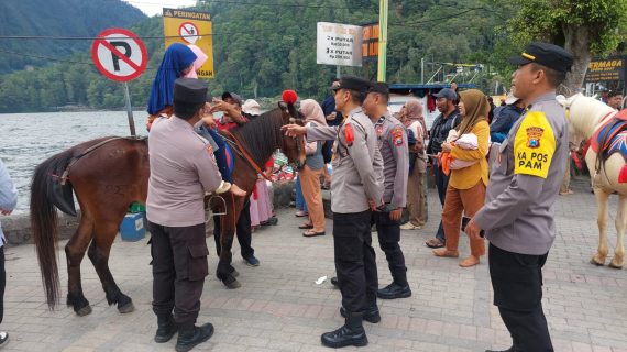 Libur Nataru Polres Magetan Tingkatkan Patroli di Wisata Telaga Sarangan