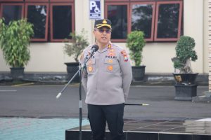 Kapolres Batu Pimpin Apel Persiapan Pengamanan Kunjungan Wakil Presiden RI KH. Ma’ruf Amin