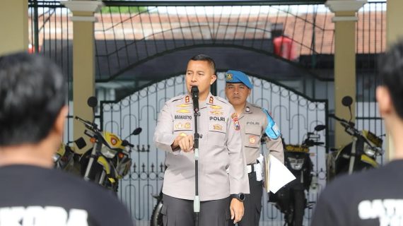 Pimpin Apel Khusus, Kapolres Kediri Tegaskan Komitmen Berantas Narkoba