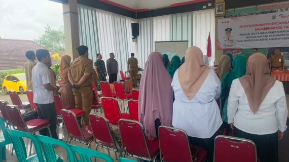 Sinergi Pembangunan Menuju Indonesia Emas 2045, Wakapolsek Ngantang Hadiri Musrenbang 2026