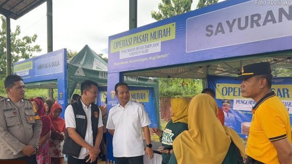 Sinergi Polres Ngawi dengan Pemkab Beri Pendampingan Operasi Pasar Murah