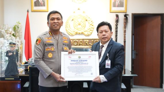 Polresta Sidoarjo Raih Presisi Award dari Lemkapi
