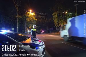Blue Light Patrol Satlantas Polres Batu, Wujud Nyata Hadirnya Polisi Cegah Laka dan Gangguan Kamtibmas