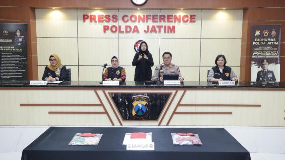 Polda Jatim Amankan Tersangka Kasus Kekerasan Seksual Dua Anak Dibawah Umur