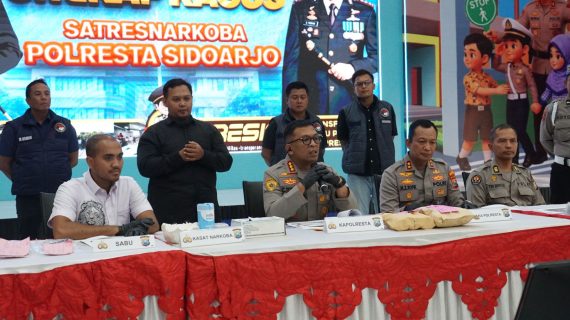 Polresta Sidoarjo Ungkap Peredaran Narkotika Jaringan Internasional, Dua WNA Diamankan