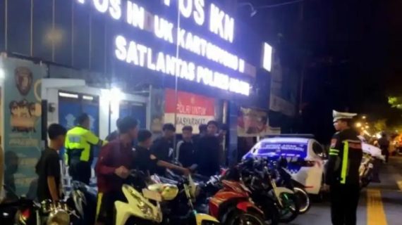 Polres Ngawi Tingkatkan Patroli Malam, Tindak Balap Liar dan Kendaraan Tak Sesuai Spektek
