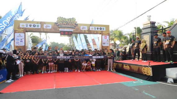 Polres Magetan Gelar Playon Bersama Masyarakat Sambut Hari Bhayangkara ke-80