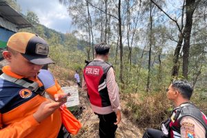 Polres Nganjuk Siagakan Personel Pasca-Karhutla Gunung Wilis, Antisipasi Bara Api Kembali Muncul